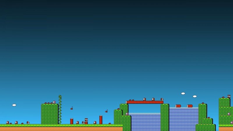 Обои в стиле Марио