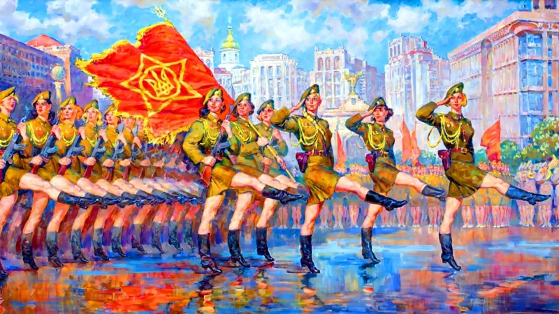 Советская армия на параде арт