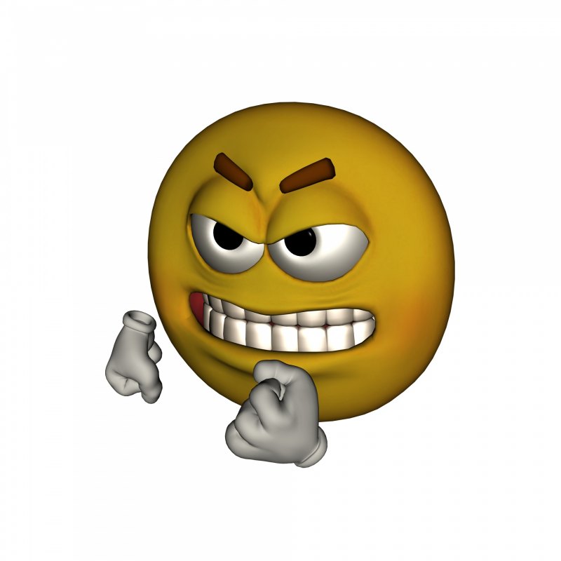 Сердитый смайлик