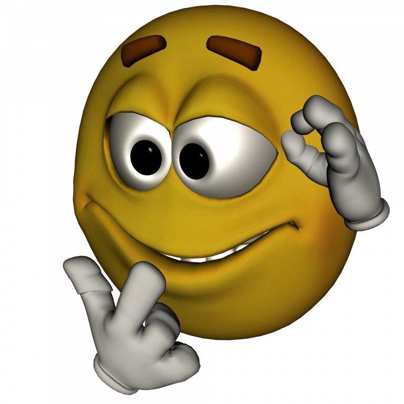 Красный смайлик