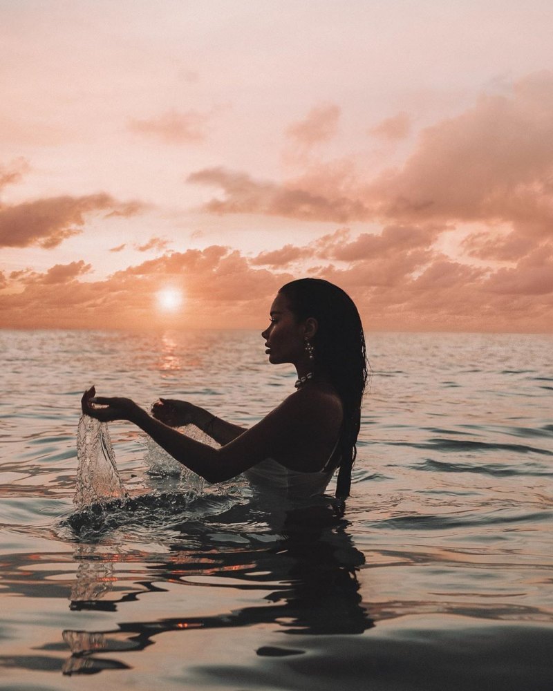 Девушка и море Эстетика