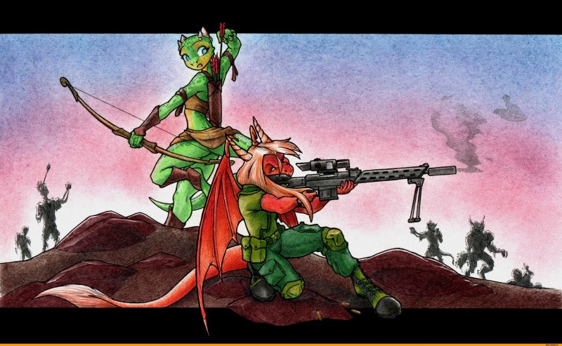 Фурри зомби апокалипсис дракон