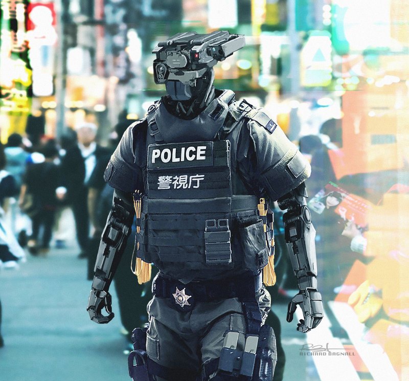 Полицейский Cyberpunk