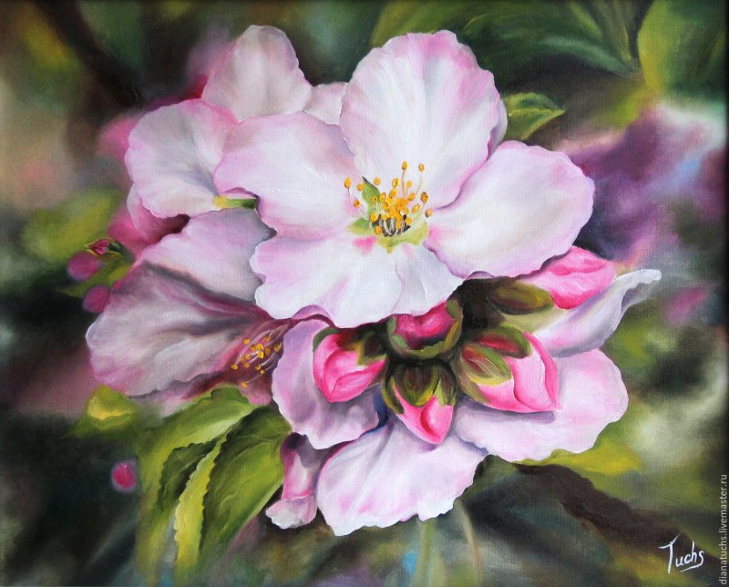 Пион маслом Diana_Tuchs