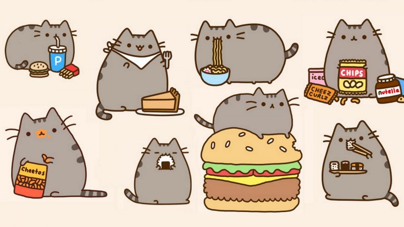 Мультяшный кот Пушин