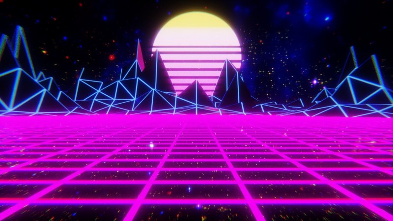 Фон в стиле 80-х
