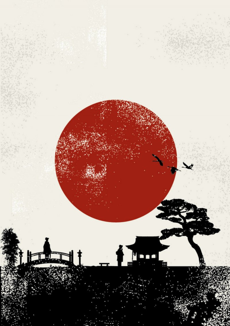 Красное солнце Япония