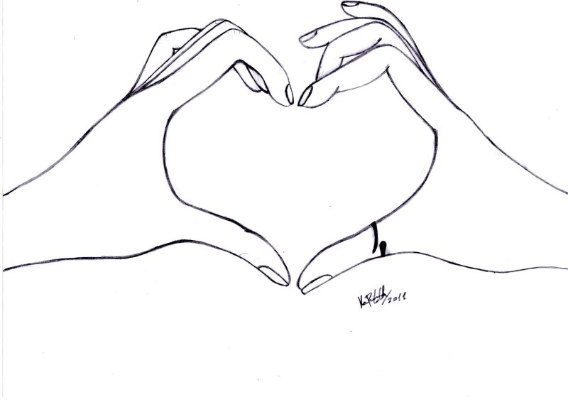 Сердце из рук