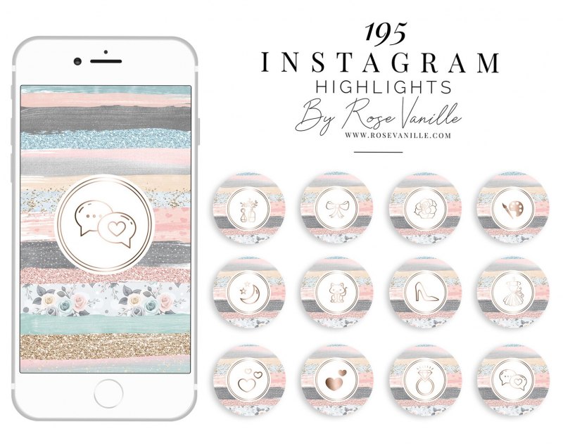 Highlight Instagram stories icon» или «icons for Instagram stories» или «Instagram Highlights Template»