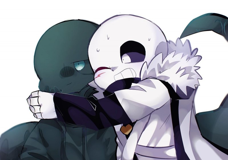 Андертейл ау кросс и Найтмер