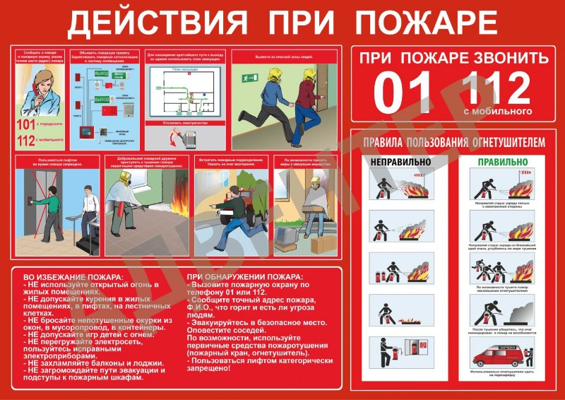 Действия при пожаре на предприятии