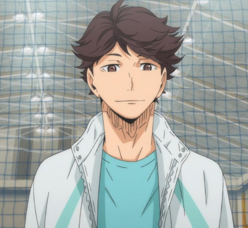 Аниме волейбол Ойкава