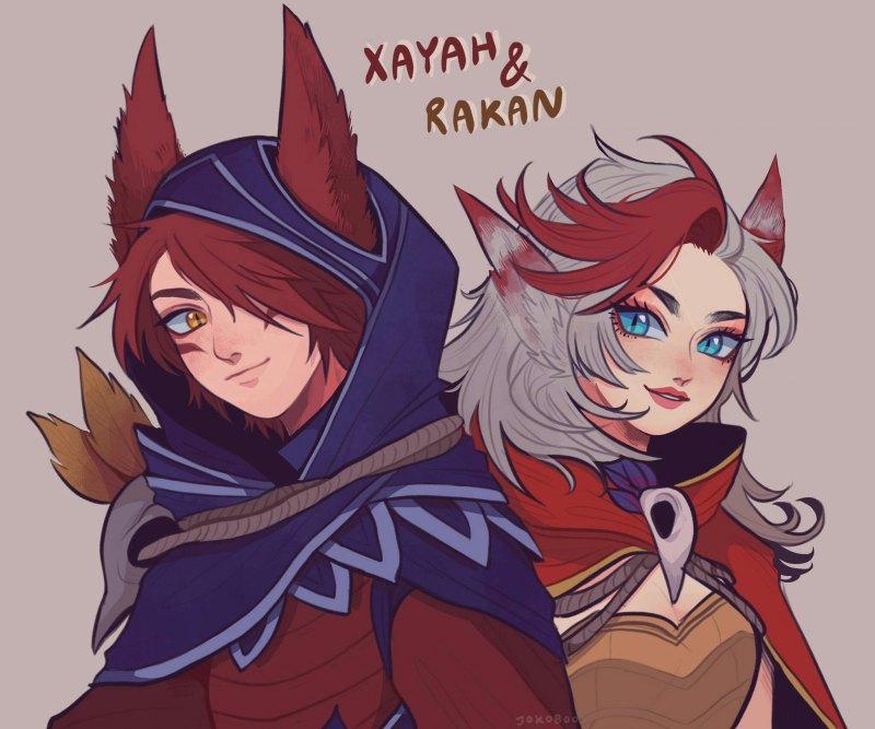 League of Legends шая и Рэйкан 18