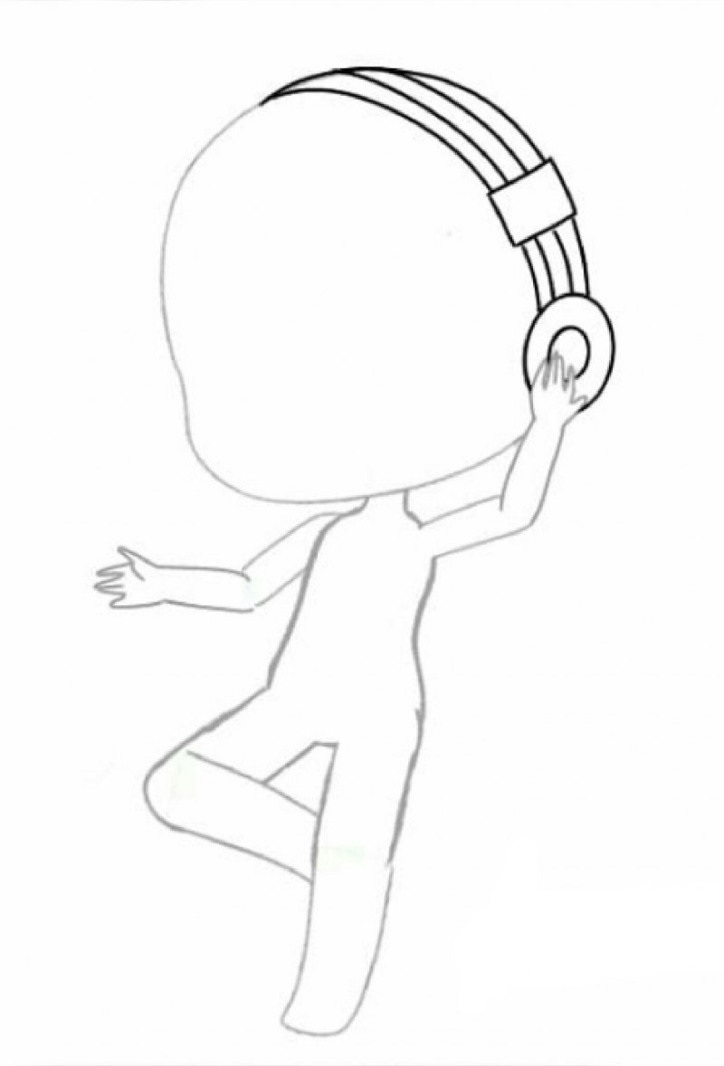 Гача гача лайф поза