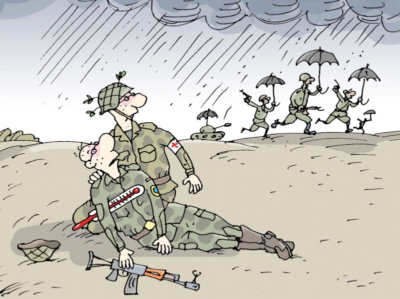 Карикатура на армейскую тему