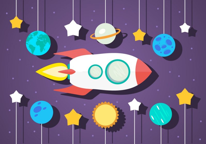 Векторная иллюстрация космос