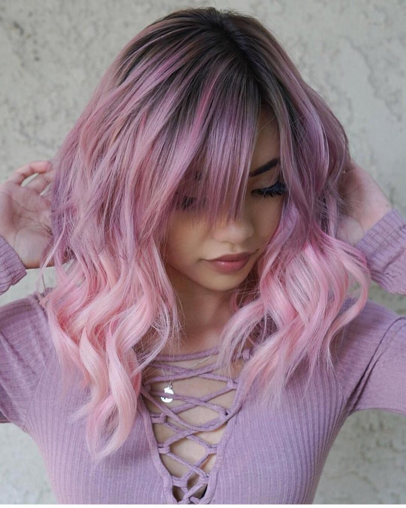 Розовый блонд