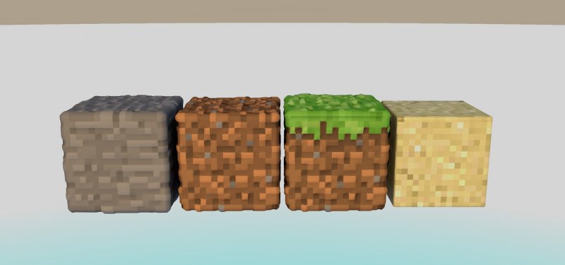Minecraft блоки 3д