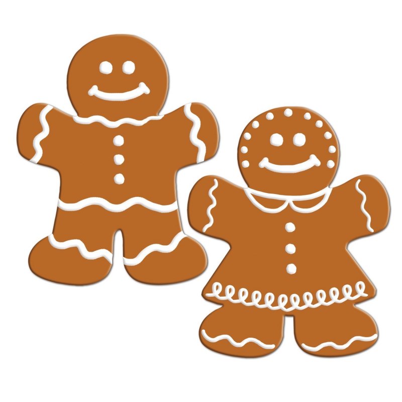 Gingerbread man раскраска для детей