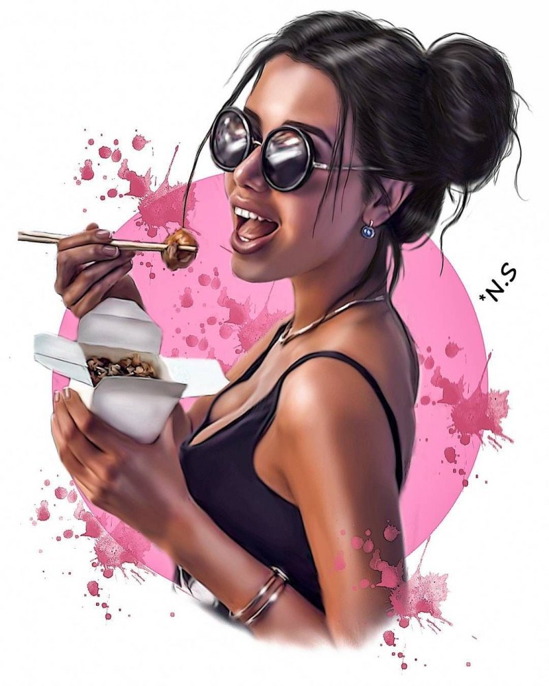 Девушка иллюстрация