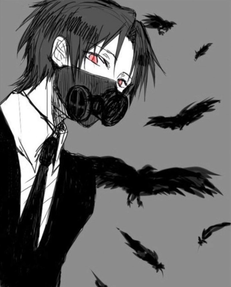 Аниме кун парень в маске