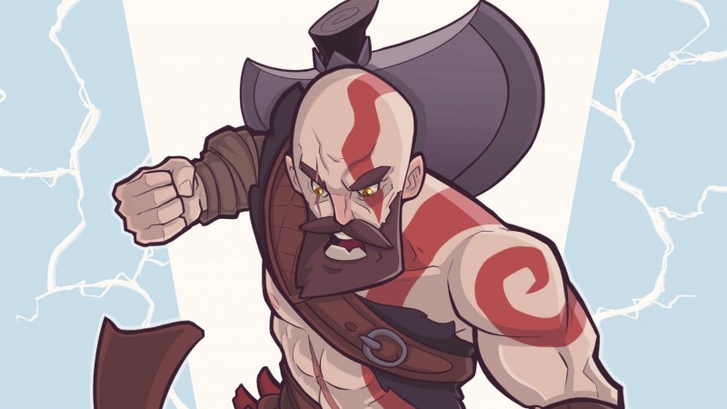 Кратос God of War 4 Art