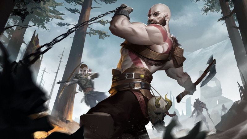 God of War 2018 Кратос и Атрей