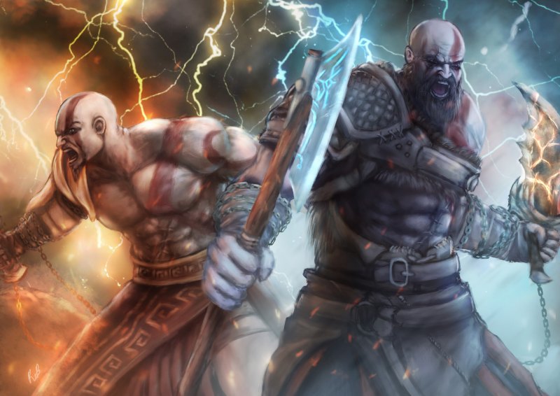 Kratos битва
