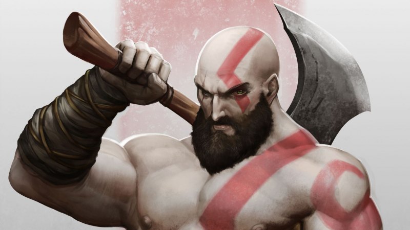 Кратос God of War Art