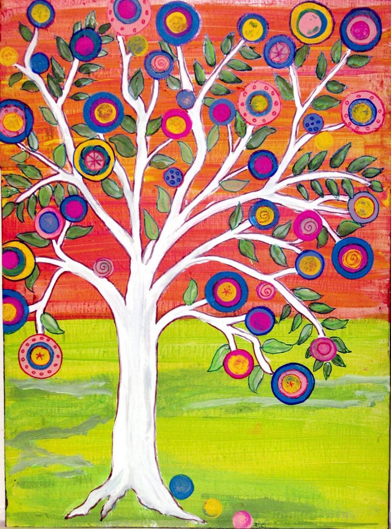 Рисование «сказочное дерево» (т.с.Комарова)
