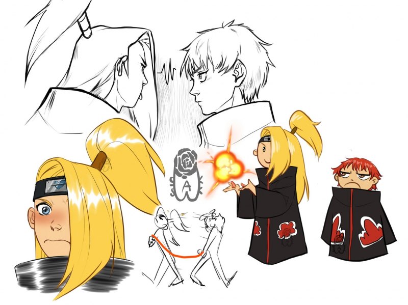 Акацуки Чиби Дейдара птица