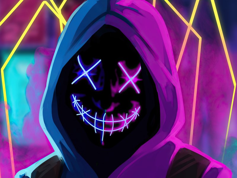 Неоновый аватар