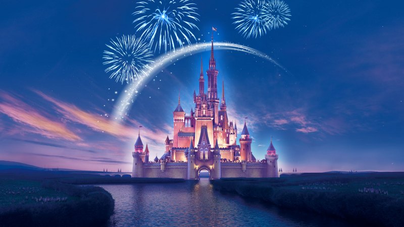 Замок Walt Disney вектор