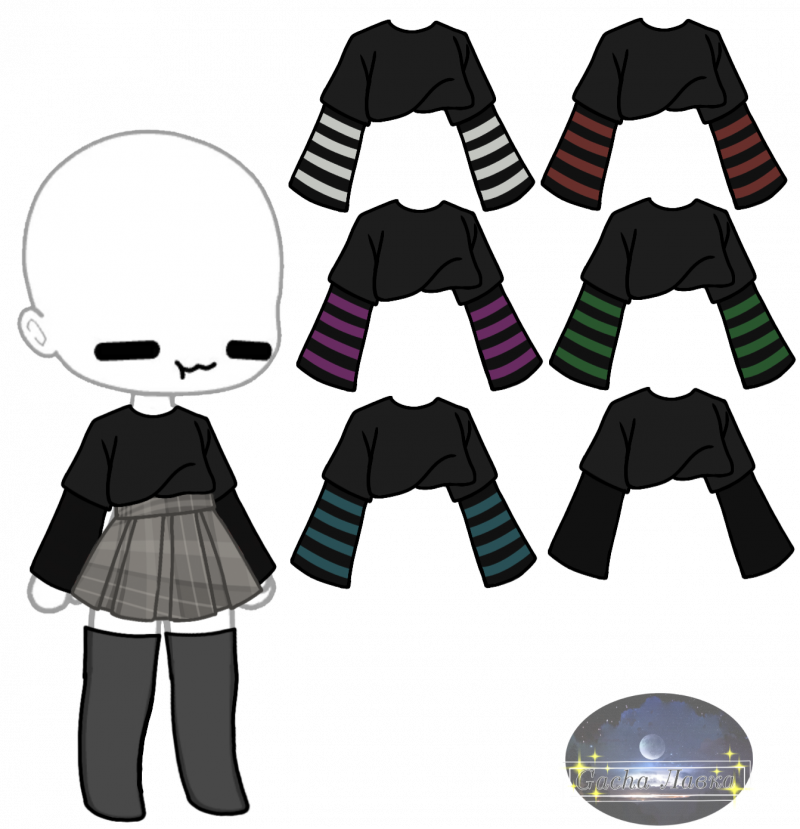 Чиби одежда гача лайф