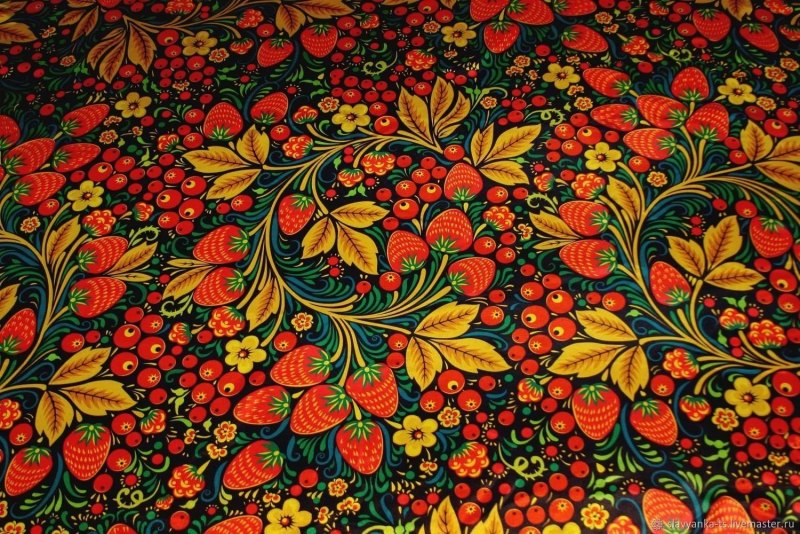 Хохломская роспись Кудрина орнамент