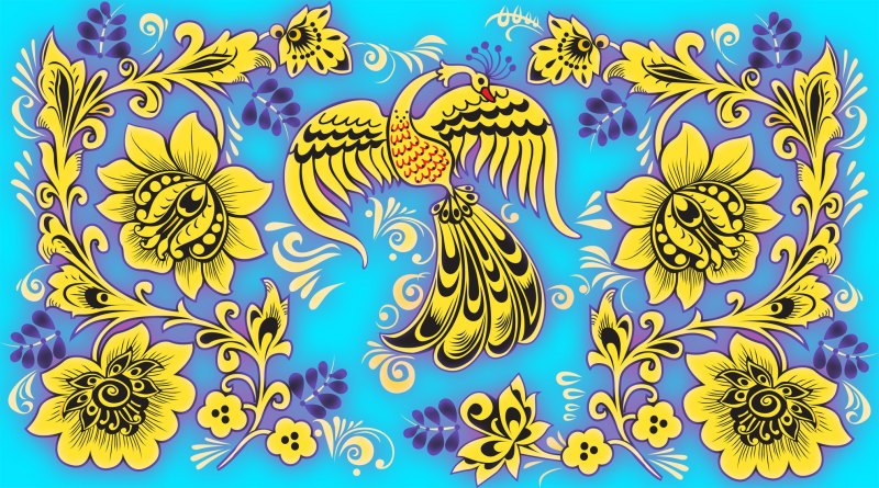 Хохлома на Красном фоне