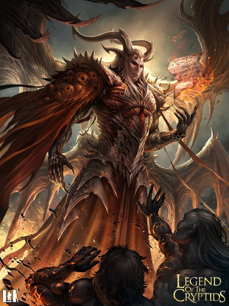 Legend of the cryptids демон мужчины
