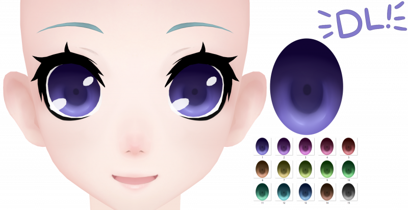 MMD глаза