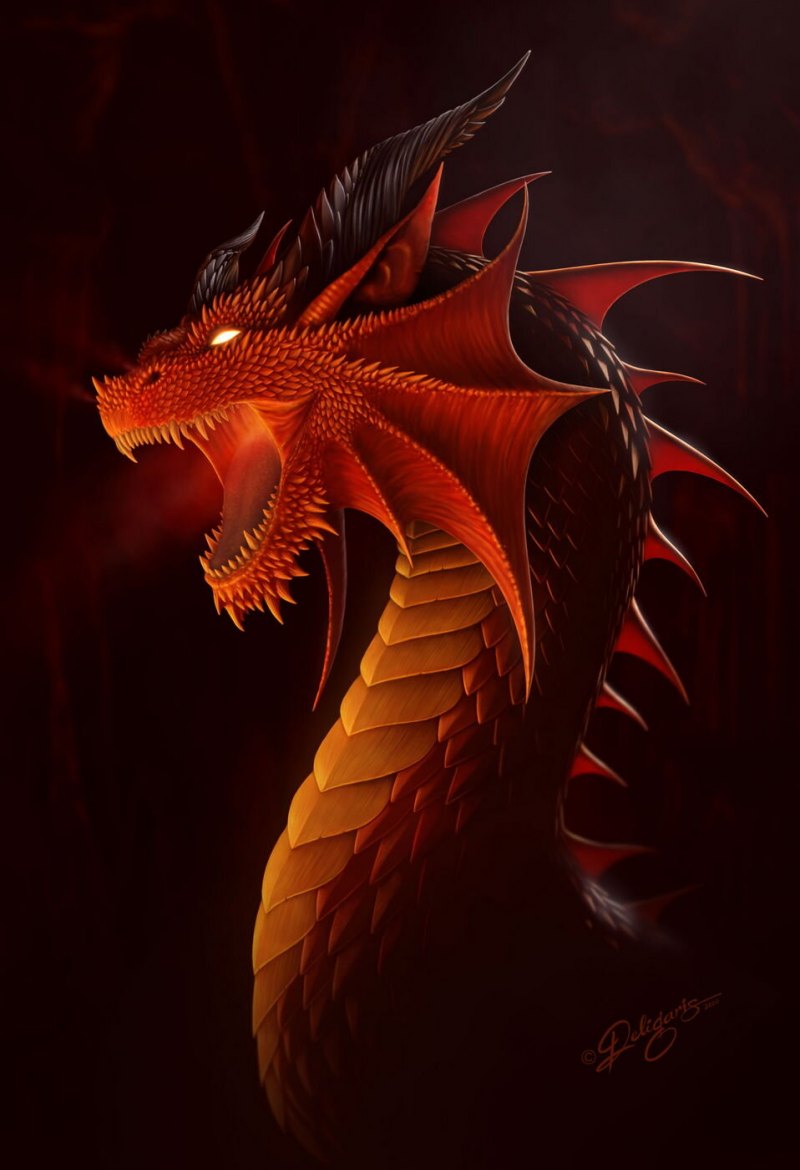 Оранжевый дракон