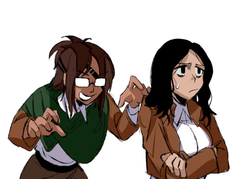 Атака титанов Манга Ханджи