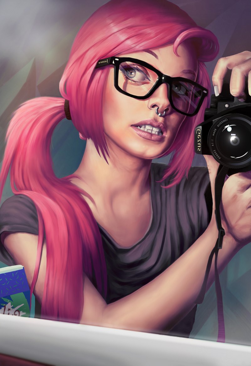 Крутая девушка арт