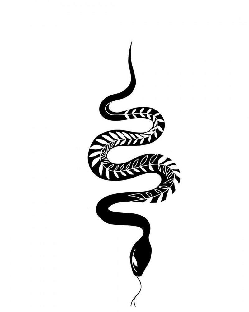 змея эскиз фото
