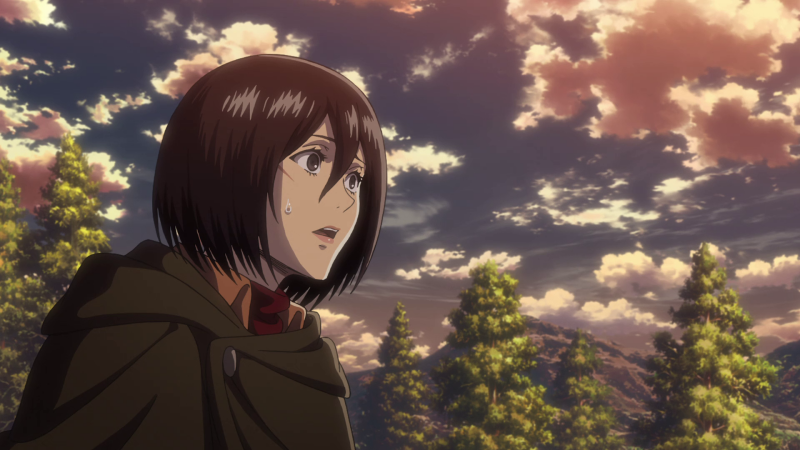 Атака титанов 2 сезон Микаса