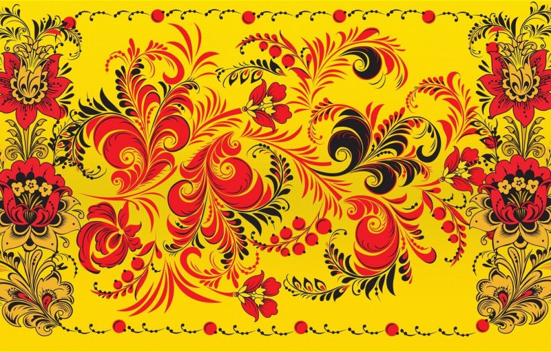 Русские народные росписи Хохломская
