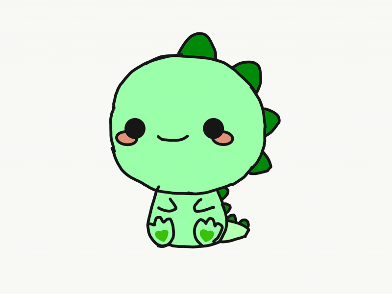 Кавайный Динозаврик