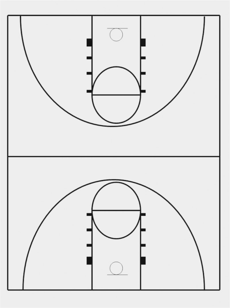 Баскетбольное поле схема