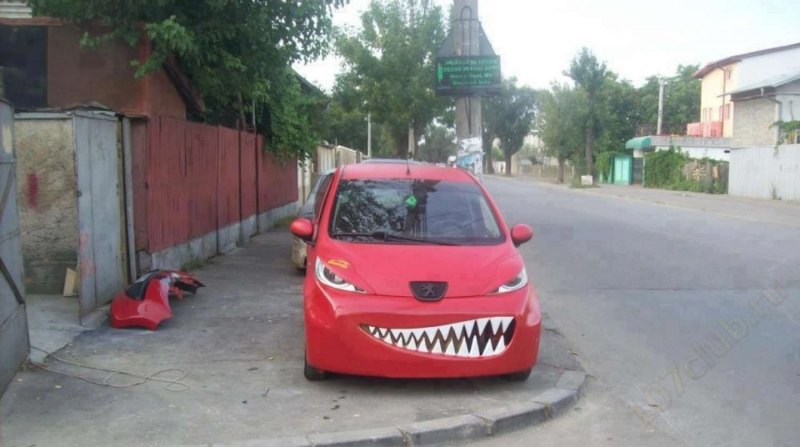 Зубы на бампере