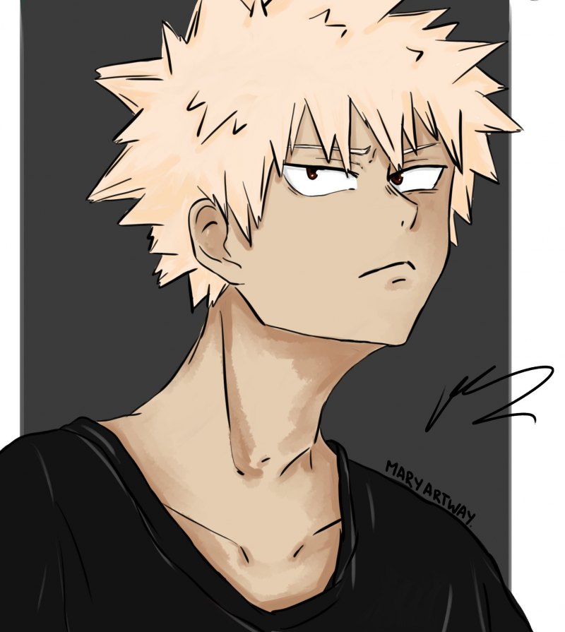 Бакуго Кацуки обиженный