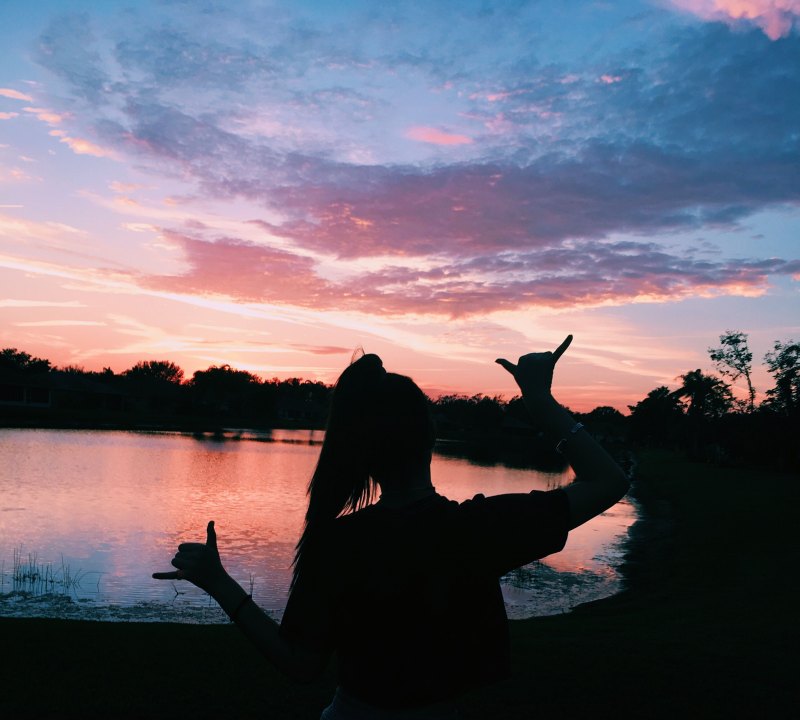 Эстетика людей на закате