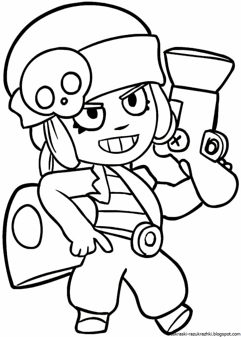 Раскраски Brawl Stars Карл